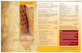 Take-out menu before you leave SERVED FAMILY STYLE… · 2015-11-04 · Don’t forget to grab our complete Take-out menu before you leave Elisa’s Ristorante Café A Taste of Italy