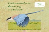 Cuaderno de campo Birding in Extremadura · MONFRAGÜE NATURAL ECOTURISMO MONFRAGÜE TREASURES MONFRAGÜE VIVO PHOTO RAPTORS RUTAS POR EXTREMADURA SPAINBIRDS NATURE TOURS ... MONFRAGÜE