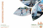 ADVERTISING OPTIONS SPONSORSHIP - 2walkandcycle.org.nz · will be held in Dunedin, New Zealand. From the innovative separated cycleways on major arterials to the proposed urban realm