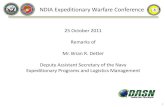 25 October 2011 Remarks of Mr. Brian R. Detter Deputy ... · Deputy Assistant Secretary of the Navy . Expeditionary Programs and Logistics Management . 1 . FY11 DON Acquisition Highlights