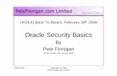 Oracle Security Basics - Pete Finnigan - Oracle and Oracle ... · Title Oracle_Security_Basics Author: Pete Finnigan Created Date: 2/29/2008 12:00:00 AM
