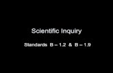 Scientific Inquiry - Vogel Biology - ... Scientific Inquiry The student will demonstrate an understanding