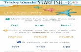 g2 u3ch1l4 l3tricky words starfish - kidsacademy.mobi worksheets/English... · Its eyespots can sense shade. regrow return rewind When a starfish loses an arm, it may take a year