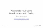 Accelerate Your Game Development with Pygletx...Accelerate your Game Development with Pyglet © Arun Ravindran Arun Ravindran  PyConIndia 2009