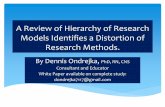 A Review of Hierarchy of Research Models Identifies a ......Evidence-based practice for nurses: Appraisal and application of research, (3rd ed). Burlington, MA: Jones & Bartlett Burlington,