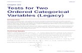 Tests for Two Ordered Categorical Variables (Legacy)...Chapter 253 Tests for Two Ordered Categorical Variables (Legacy) Introduction This module computes power and sample size for