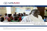 African Strategies for Health - Home - FINANCING ......FINANCING STRATEGIES TO IMPROVE MATERNAL HEALTH AND FAMILY PLANNING OUTCOMES IN UGANDA Workshop Report AFRICAN STRATEGIES FOR
