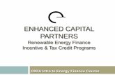 ENHANCED CAPITAL PARTNERS - cdfa.net€¦ · Source: US Treasury, Solar Energy Industries Association ... Notes: This map only addresses grant programs for end-users. It does not