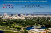 ADTA 79TH ANNUAL MEETING DENVER · 2020-04-22 · 79th Annual Meeting Denver, Colorado Denver 2020 - an invitation I am beyond excited to invite you to the 79th Annual Meeting of