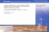 High Efficiency and High Rate Subcontract Report ...High Efficiency and High Rate Deposited Amorphous Silicon-Based Solar Cells Final Technical Report 1 September 2001 – 6 March