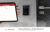Touchless Solutions from Identivfiles.identiv.com/solutions/identiv-touchless-solutions-brief.pdf · Ultra high-frequency (UHF) technology is ideal for access to any hands-free environment,