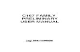 FAMILY PRELIMINARY USER MANUAL (ST10 FAMILY) · c167 family preliminary user manual 2/180 use in life support devices or systems must be expressly authorized sgs-thomson products