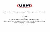 University of Engineering & Management, Kolkata B.Tech in ... · B.Tech(Honours)) 0 0 0 0 0 3 Total Credit Points of Sessional 0 0 0 5 5 7 Total Credit Points of Semester 20 0 12