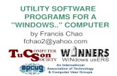 UTILITY SOFTWARE PROGRAMS FOR A WINDOWS.. COMPUTER...• Recuva • Ccleaner Portable • Macrium Reflect Free • Belarc Advisor • BurnAware. 18 UTILITIES THAT ARE THIRD PARTY PROGRAMS