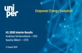 Empower Energy Evolution · to Uniper’sfinancial reports & presentations Improved user experience and engagement for our external and internal stakeholders with personalized user