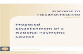 Proposed Establishment of a National Payments Council · RESPONSE TO FEEDBACK RECEIVED ON PROPOSED ESTABLISHMENT OF A NATIONAL PAYMENTS COUNCIL 2 AUGUST 2017 Monetary Authority of