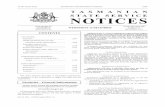 WEDNESDAY 12 DECEMBER - Government Gazette€¦ · No. 21 291—12 December 2012—2 12 December 2012 TASMANIAN GOVERNMENT GAZETTE 2305 TASMANIAN STATE SERVICE NOTICES PUBLISHED BY