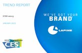 TREND REPORT - Lapinelapineinc.com/wp-content/uploads/2015/05/CES2015Trend... · 2016-10-10 · smartphones or wristbands. Some more advanced devices offer pattern recognition and