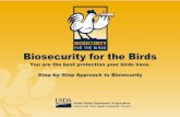 Biosecurity for the Birds · 3 Don’t Haul Disease Home •Been to a fair or exhibition? Keep birds away from the rest of your flock for at least 2 weeks after the event. •New