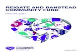 REIGATE AND BANSTEAD COMMUNITY FUND...Grants Fund to award directly as grants. The Fund Panel can elect the percentage split for each donation. For example, 75% of each donation to