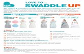 STAGE 1 SWADDLING STAGE 2 TRANSITIONAL STAGE 3 The 50/50 is designed to gently help babies transition