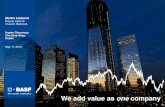 We add value as one company - BASF â€“ United States ... BASF Capital Market Story, May 2016 13 150
