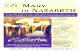 S t. Mary of Nazareth...Inquire/send resume to: Pastor, St. Mary of Nazareth, 4600 Meredith Drive, Des Moines, Iowa 50310 (stmarys@stmarysdsm.org) Welcome New Elementary Faith Formation