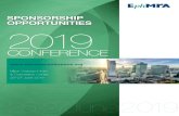 SPONSORSHIP OPPORTUNITIES 2019 · A5 Notepads 2019 Conference SPONSORSHIP OPPORTUNITIES HILTON WARSAW HOTEL & CONVENTION CENTRE 25–27 JUNE 2019 Sponsors will need to provide 400
