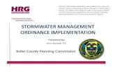 ministered by the US Environmental Protection Agency.wren.palwv.org/.../ButlerCoStormwaterWorkshopPPTJohnRusnakHR… · STORMWATER MANAGEMENT ORDINANCE IMPLEMENTATION Presented by: