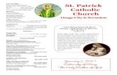 St. Patrick Catholic Churchstpatrickchurches.org/site/images/Bulletine/2016/... · Campaign Pledges: Sacristan: Mary Tomlinson $ 430,410.00 Pledges Received: $ 170,742.22 Pledge Amount