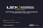 NORDIC Nordic Congress 2020...The Nordic IPO Bootcamp is an invitation only online forum, workshop, and series of digital 1-2-1 video meetings. It provides CEOs and CFOs of life science