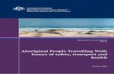 Aboriginal People Travelling Well: Issues of safety ... · Literature reviews were conducted in the areas of driver licensing, seatbelt and restraint use, and the transport issues