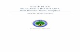 STATE PLAN PEER REVIEW CRITERIA Peer Review Notes Template · The peer reviewer notes should address all of the required elements of each State plan requirement in this document,