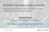 Sanitation Technology Funder Landscape€¦ · •Focus: sanitation technology (sani-tech) entrepreneurs •In emerging markets, there tends to be “plenty of later stage capital