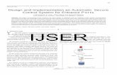 Design and Implementation an Automatic Secure ... - IJSER · ing :(search by different types “ names – acceptance no. – date” – add new passenger with more entrance details