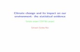 Climate change and its impact on our environment: the ...suhasini/teaching301/project_climate.pdf · Climate Change Summary of project The data we study are the global temperature