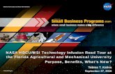 NASA HBCU/MSI Technology Infusion Road Tour at …...2016/09/27  · Case number 2016-N034 10 FY17 HBCU/MSI Technology Infusion Road Tour Dates Excellent feedback from Universities,