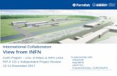 International Collaboraton View from INFN · 2 12/12/2017 C.Pagani | International Collaboration | View from INFN. INFN and Fermilab Collaboration • INFN and Fermilab have a long