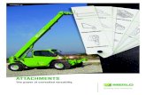 ATTACHMENTS - gtlift.co.uk · Merlo telescopic handlers, fitted with these attachments, offer efficiency, profitability and significant cost saving in many applications otherwise