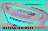 RHINOBOND - OMG Roofing · 2019-01-14 · With the RhinoBond System contractors can find and weld plates faster than any other induction system on the market. Experienced operators