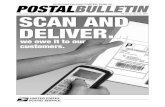 SCAN AND DELIVER POSTER, PAGE 45 - USPSPOSTAL BULLETIN 22103 (5-29-03) 3 The Postal Bulletin — Help Us Save Paper and Money The Postal Bulletin has been around for 123 years, andit’s