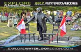 2017 OPPORTUNITIES - Explore Waterloo Region€¦ · • 12 social media pushes crafted by Waterloo Regional Tourism to our followers: • Twitter 13,000+ followers ~ @ExploreWR •