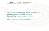 Advocating for small businesses and family enterprise...Intellectual property issues are critical for many small businesses. Australia’s intellectual property system needs to be