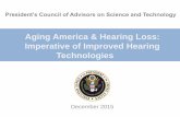 Aging America & Hearing Loss: Imperative of Improved ...audiologists and hearing-aid dispensers who perform standard diagnostic hearing tests and hearing aid fittings to provide the
