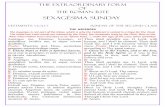 SexagÉsima Sunday - Sexagesima Sunday.pdf · The Extraordinary Form of The Roman Rite SexagÉsima Sunday Vestments: Violet Sunday of the Second class THE ASPERGES The Asperges is