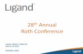 28th Annual - Equisolvecontent.equisolve.net/_c0aad573689dc4b559e32507c3011468/ligan… · 14-03-2016  · market sizes, Ligand’s reliance on collaborative partners for milestone