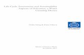 Life Cycle Assessment and Sustainability Aspects of Solvatten, a …645248/FULLTEXT01.pdf · Life Cycle Assessment and Sustainability Aspects of Solvatten, a Water Cleaning Device