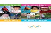 Child & Youth Unintentional Injury...Safe Kids Canada Child & Youth Unintentional Injury: 10 Years in Review 1994-2003 Hospitalization rates Over the 10-year period,an estimated average