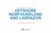UNLOCKING THE POTENTIAL: OFFSHORE NEWFOUNDLAND AND …€¦ · Labrador’s offshore slope and deepwater basins for oil and gas potential. The exploration work to date has resulted