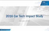 2016 Car Tech Impact Study · My vehicle is a way I show what I've accomplished in my life (60% 18-24, 55% 25-34) ! I’ve named my vehicle (45% 18-24, 46% 25-34) ! People would say